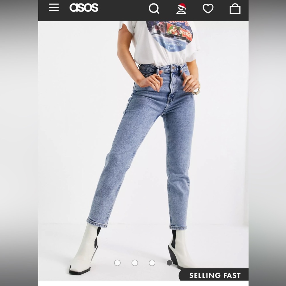 Stradivarius jeans size 04 mom slim 💙